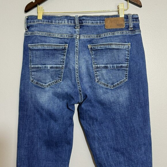 Bke Tyler Straight Classic Jeans Men Size 36x32 Stretch Outdoor Workwear Faded - Picture 11 of 12